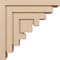 Ekena Millwork 6"W x 24"D x 24"H Thin Landon Rough Cedar Woodgrain TimberThane Corbel, Primed Tan CORUR06X24X24LANRCPR - alternate 2